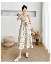 法国小众设计感碎花内搭吊带长裙女夏温柔气质收腰显瘦桔梗连衣裙
