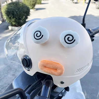 Motosiklet dəbilqələri – Sausage-shaped helmet decorations, cute