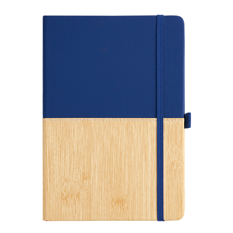 Cuaderno de cuero de bambú personalizado a5 cuero grueso cuaderno de negocios cuaderno de mano papelería transfronteriza mayorista