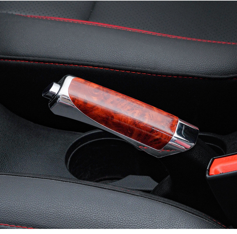 Car Decorative Handbrake Cover Car Handbrake Decorative Cover Decorative Cover Plastic Decorative Sheath Carbon Pattern Handbrake Cover