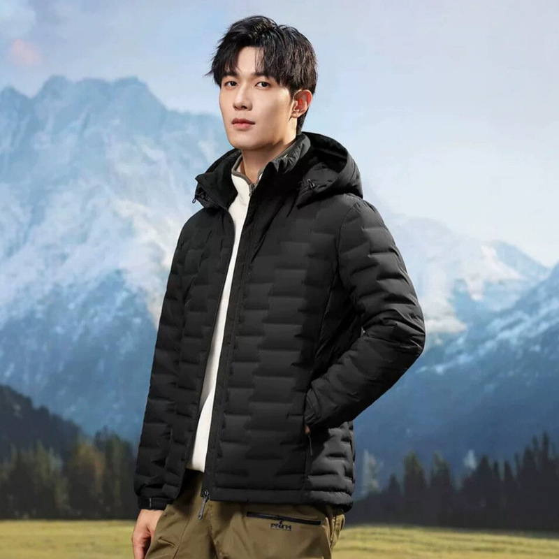 Men's Short Down Jacket Official 2026 Winter New Casual Detachable Hooded Fashionable Lightweight White Duck Down Coat Men's Short Down Jacket Official 2026 Winter New Casual Detachable Hooded Fashionable Lightweight White Duck Down Coat