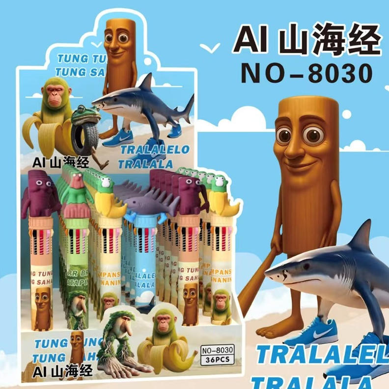 Caricatura de lápiz de silicona lápiz de 10 colores lápiz de bola conejo azul diy10 lápiz de color lápiz de escritura de estudiantes premios