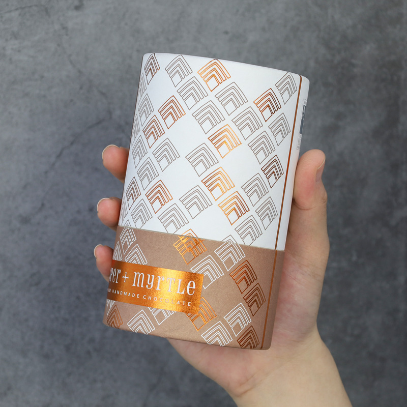 圆形纸罐彩色印刷食品纸罐定 制天地盖茶叶纸筒包装罐圆形筒批发