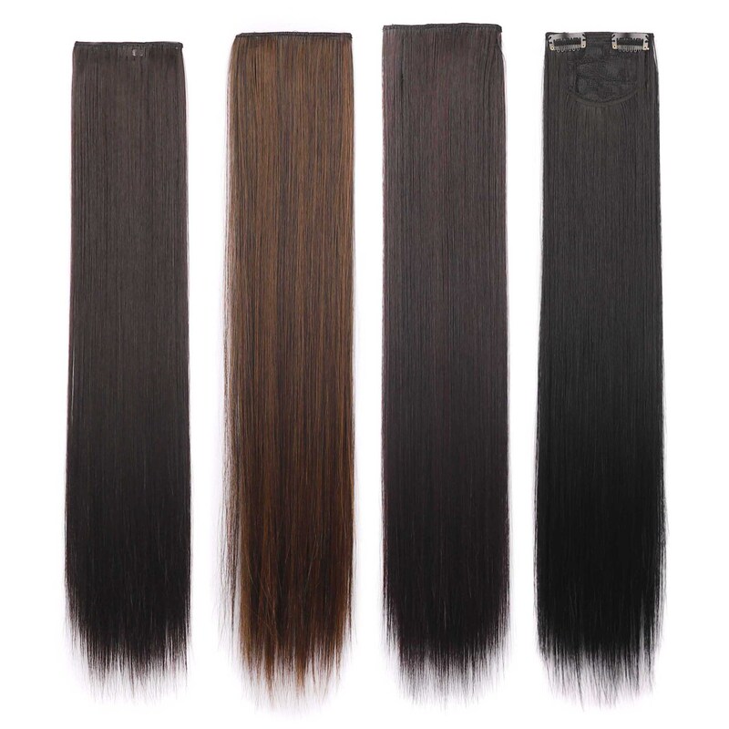 Wig Women's Long Hair Three-piece Long Straight Hair Wig Piece Hair-increasing Volume Fluffy Hair Twig