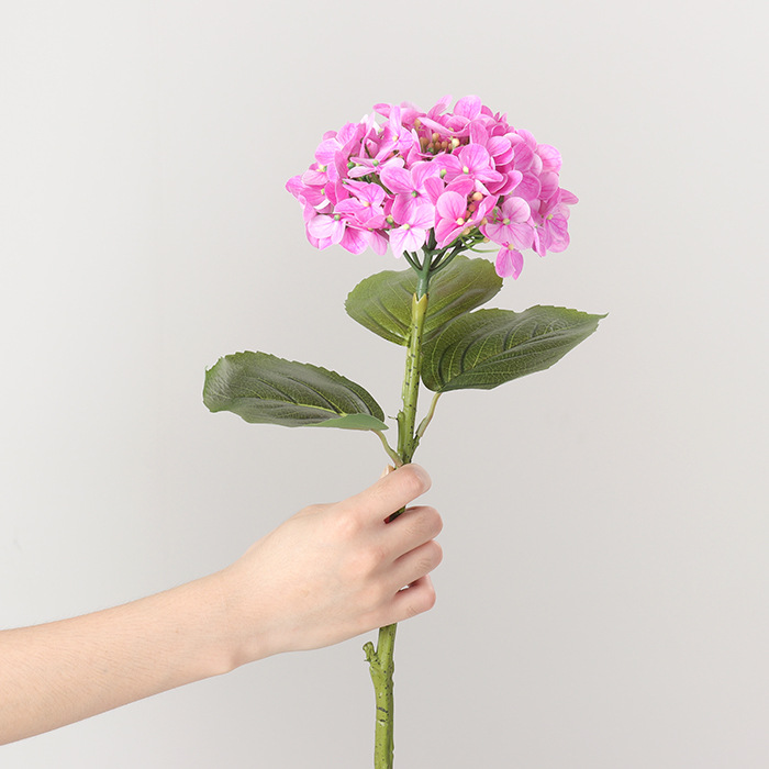 Hortensia simulada, flor simulada, sensación, ramo hidratante, evento de boda, accesorios de fotografía, decoración de ventana de sala de estar