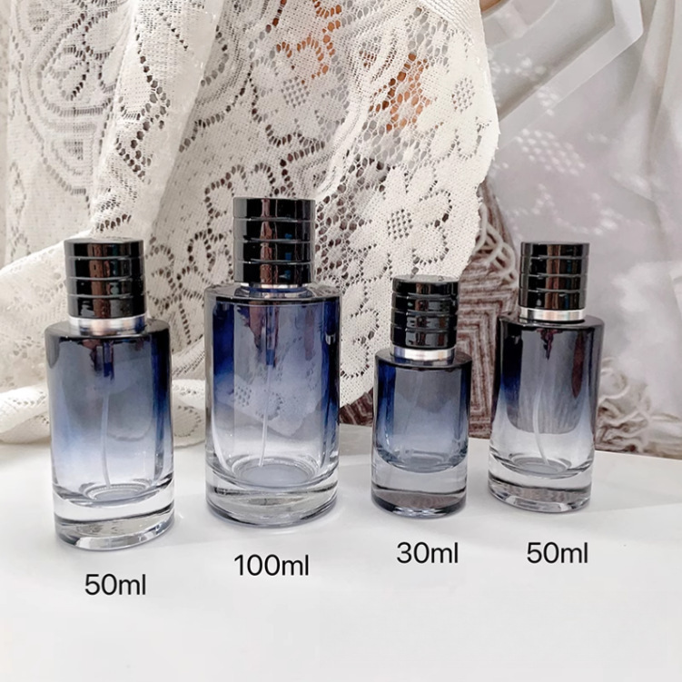 现货批发透明玻璃香水瓶30ml50ml香氛分装瓶带泵头空瓶|undefined