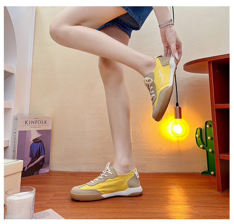 Net Red Dance Moral Training Shoes 2023 Summer New Umbrella Cloth Traspirante casual Forrest Gump scarpe scarpe sportive elastiche da donna_voghion.com