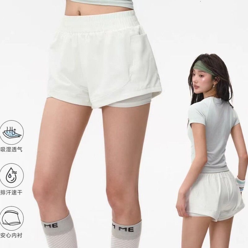 New women's yoga shorts for summer, cool and breathable, suitable for outdoor running, training, and quick-drying Pilates New women's yoga shorts for summer, cool and breathable, suitable for outdoor running, training, and quick-drying Pilates