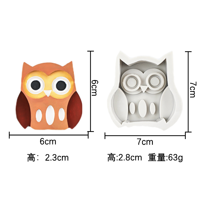 Nuevo dinosaurio de la historieta jirafa y otros modelado silicona animal aromaterapia cristal gota plástico juguete molde vela