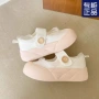 新款厚底爆款甜美面包鞋
