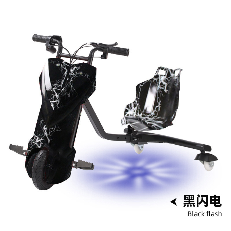 Coche de Derrape de Tres Ruedas para Niños, Amortiguador de Impactos, Coche de Equilibrio para Exteriores, Coche de Derrape Eléctrico para Puestos Callejeros, Scooter