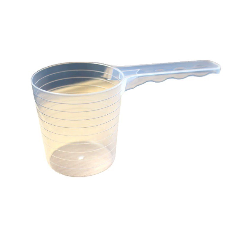 Cuchara medidora de plástico 100ml cuchara de alimentación para mascotas graduada 50g cuchara de dosificación para hornear de partículas de líquido en polvo
