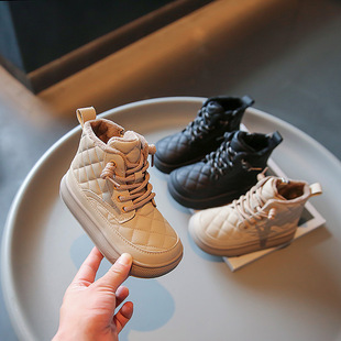 25 Autumn and Winter Korean Style Kidsren's Cotton Boots Ultra-Light Boys' Fashion Short Boots Girls' Fashion Boots Baby Girl's Soft-Soled Shoes