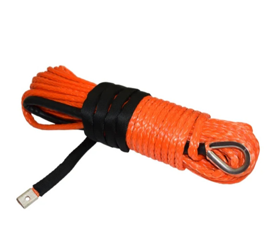 拖曳绳起重绳应急救援大力马绳高分子量聚乙烯牵引绳12股绳橙色