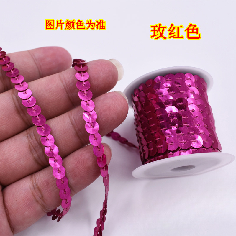 1 cuentas de escenario de encaje de metros de longitud de suministros de eje multicolor de sequinilla 4 nuevos accesorios hechos a mano