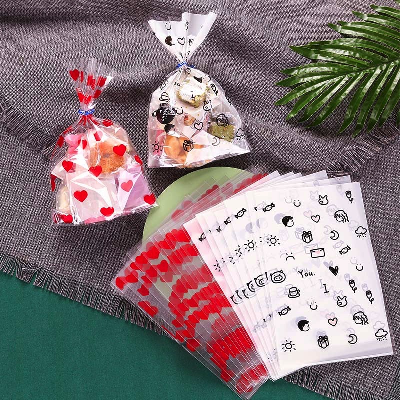 厂家直供烘焙包装奶枣雪花酥曲奇饼干牛轧糖糖果甜品扎丝平口袋