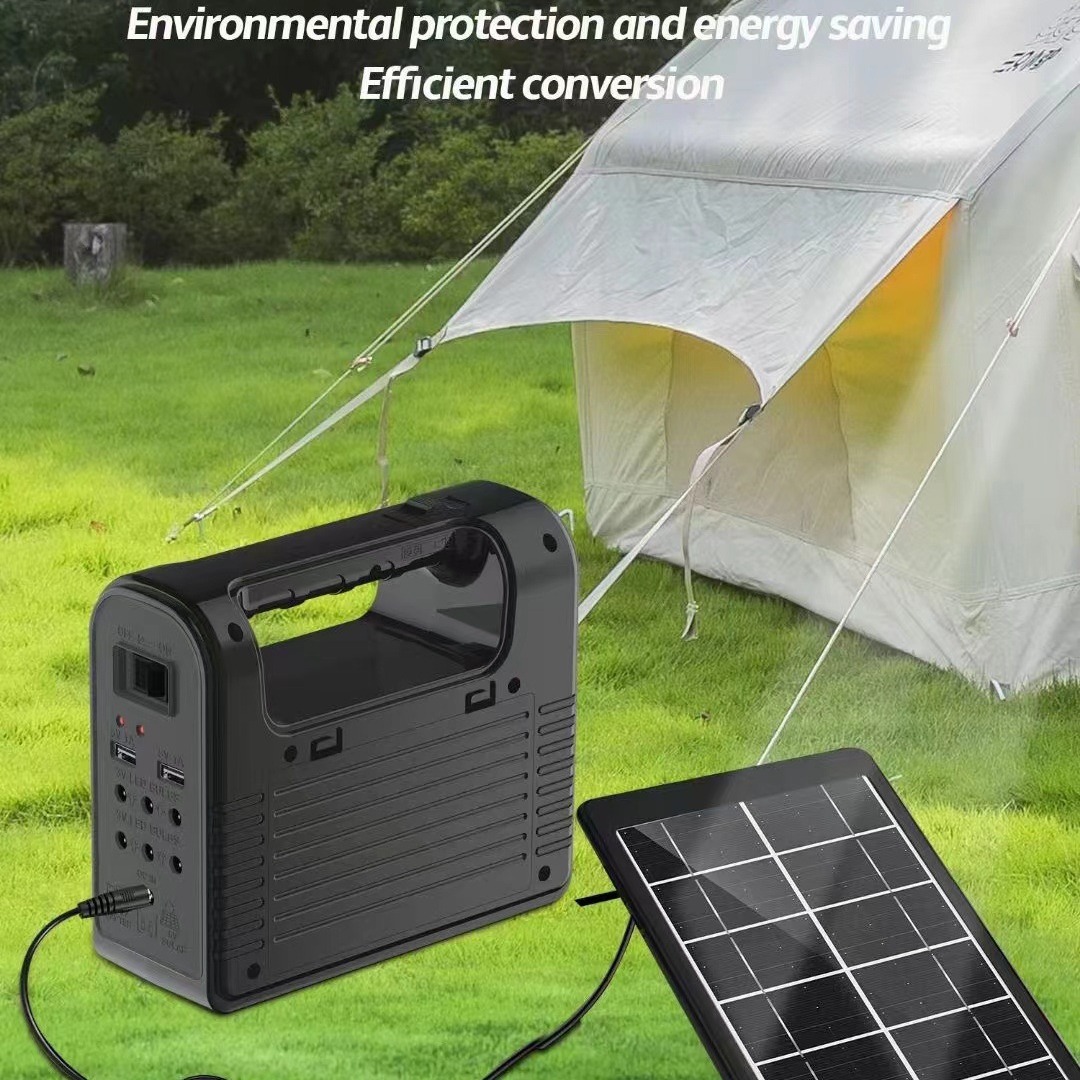 Linterna de radio Bluetooth solar Audio para exteriores Tarjeta TF/disco U FM, luz de campamento, carga de emergencia
