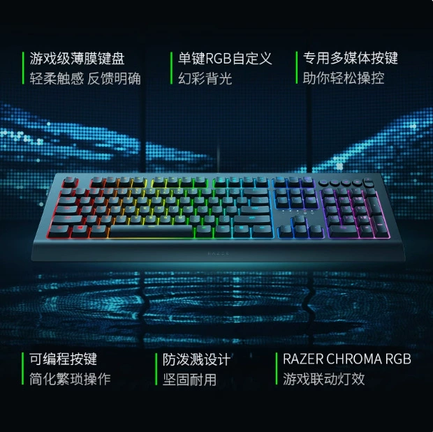 Подходит для оригинального Razer Sano Wolf Spider V2/Sano Wolf Spider Symphony проводной клавиатуры
