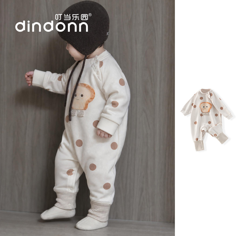 Autumn and Winter Baby Clothes, Baby All-Season Inner Jumpsuit, Korean Style Boneless Infant and Toddler Jumpsuit, Pullover Crawler Suit, Children's Clothing Autumn and Winter Baby Clothes, Baby All-Season Inner Jumpsuit, Korean Style Boneless Infant and Toddler Jumpsuit, Pullover Crawler Suit, Children's Clothing