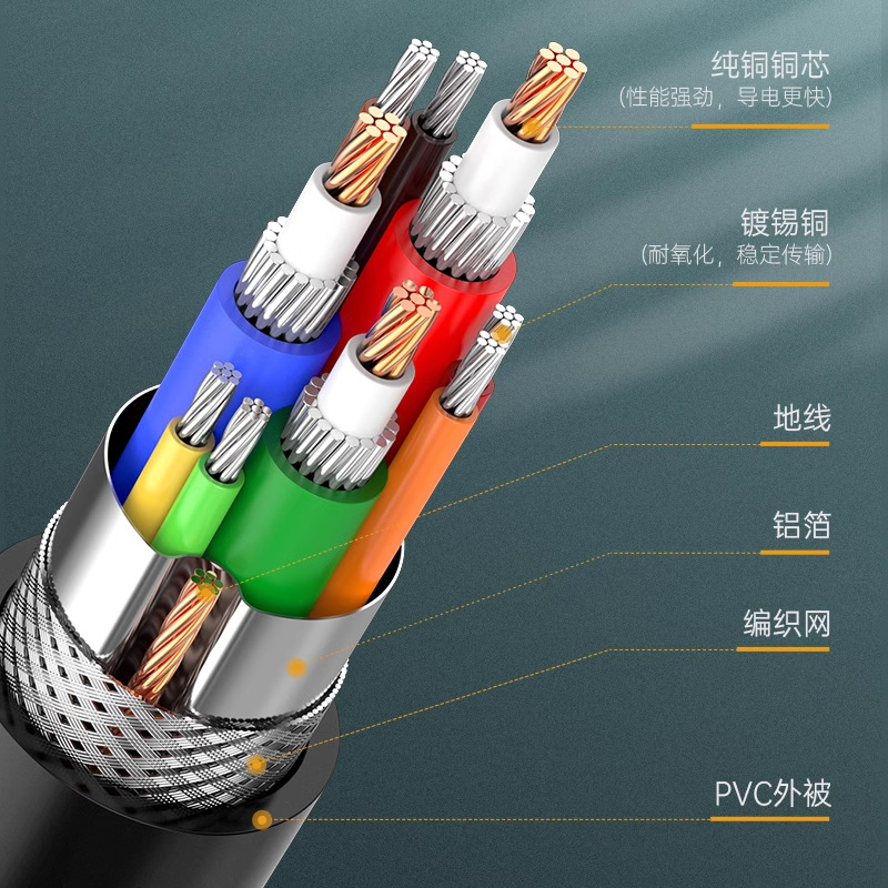 高清vga线电脑显示器连接线台式主机视频线电视线5101520米接口
