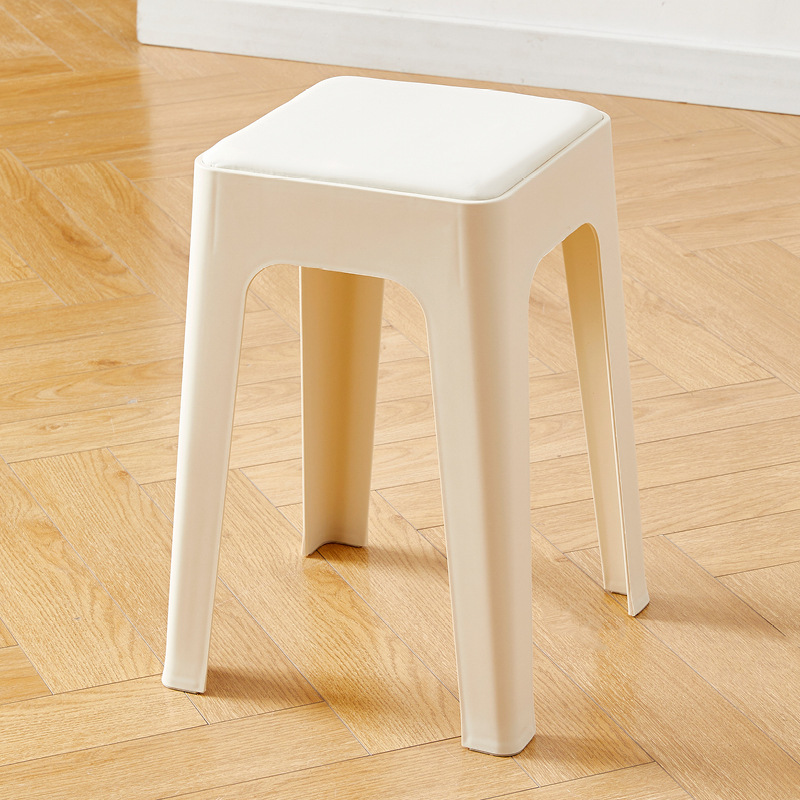 Crema de la intemperie silla simple dormitorio simple simple taburetes hogares gruesos lujosos sillas de plástico de alta calidad