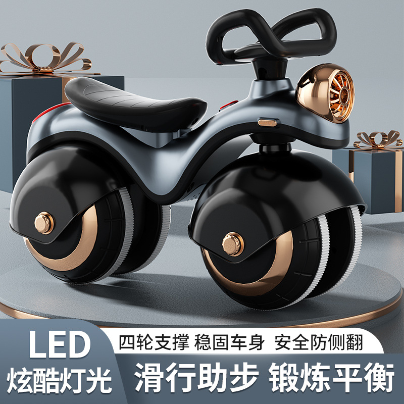 Children's Balance Car Motorcycle Scooter 1-3 Years Old Lightweight Male and Female Baby Scooter Can Sit on Soft Seat Scooter 2 Years Old