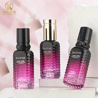 Хит продаж! Помпа-флакон для косметики с градиентной расцветкой в виде ежика, 30 мл, для эссенций и парфюмерии, с байонетным креплением, стеклянный.