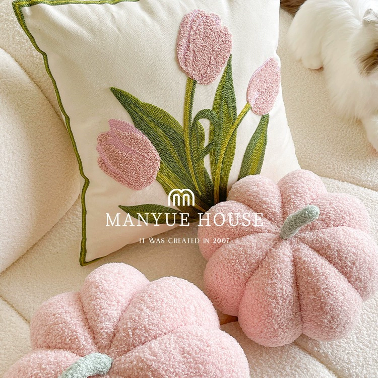 Домашние ткани и предметы декора, экономичная подушка Tulip для валя, милая подушка для кровати, наволочка, талия подушки