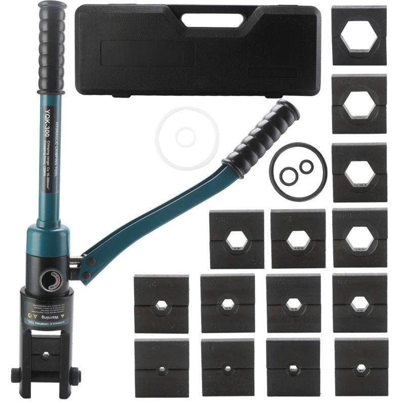 Ручной гидравлический зажим YQK-300 электрический кабель медный алюминиевый зажим для носа монолитный зажим для шнур 14 Спецификация