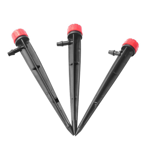 Watering drip irrigation sprinkler nozzle automatic flower watering orchard water-saving accessories red eight-hole adjustable ground-plug irrigator