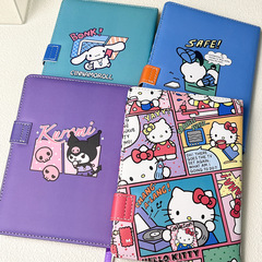 サンリオ ハローキティ 猫 クロメ 高見えイン かわいい 学生 漫画 ノート 会計帳簿 マグネットバックルブック