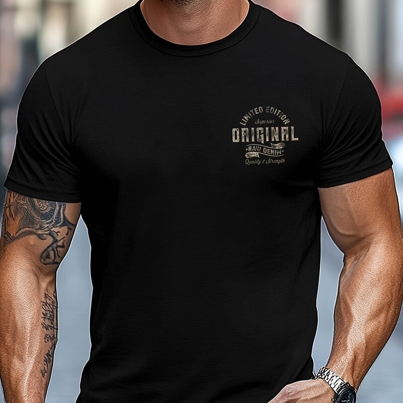 Men's Summer Pure Cotton Fashion Casual Sports Loose Letter Pattern Printed Round Neck Short-Sleeved T-Shirt Tops Men's Summer Pure Cotton Fashion Casual Sports Loose Letter Pattern Printed Round Neck Short-Sleeved T-Shirt Tops