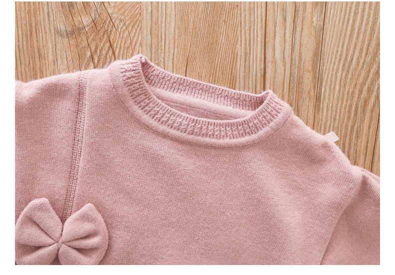 Completo due pezzi in maglia per bambina moda autunno bimbi_voghion.com