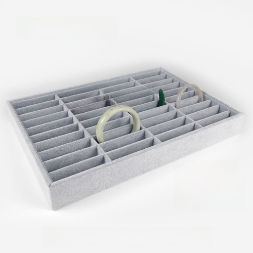 Ice Flower Velvet Series Jewelry Tray Picture Frame Jewelry Stand Model Necklace Earrings Bracelet Chains Storage Box