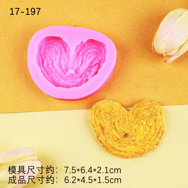 Simulación galleta mariposa pastel de silicona molde creativo arcilla epoxi cerámica suave epoxi molde hornear pastel decoración de chocolate