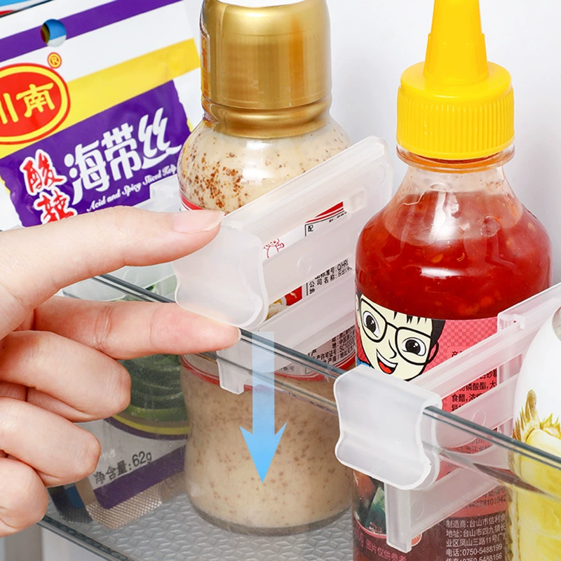 Refrigerator separation side door Slim tablet can retractable plywood kitchen partition partition storage box plastic free combination