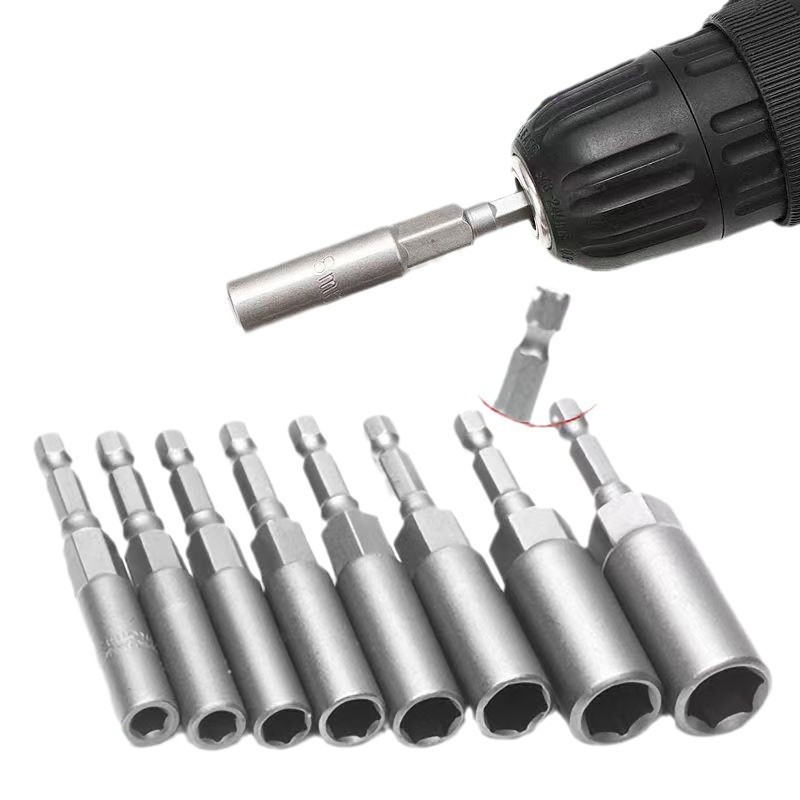 加深套筒手电钻套筒头5.5-19风批套筒六角套筒螺丝刀批头套筒扳手