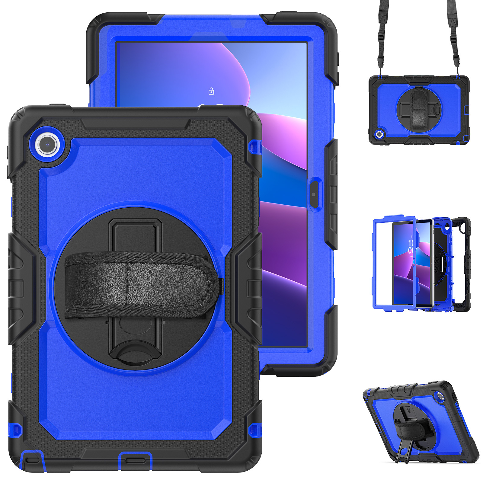 Lenovo Tab 10.1 TB311XU保護カバー昭陽K10Cストラップ付きシリコンPC転倒防止ケースを適用