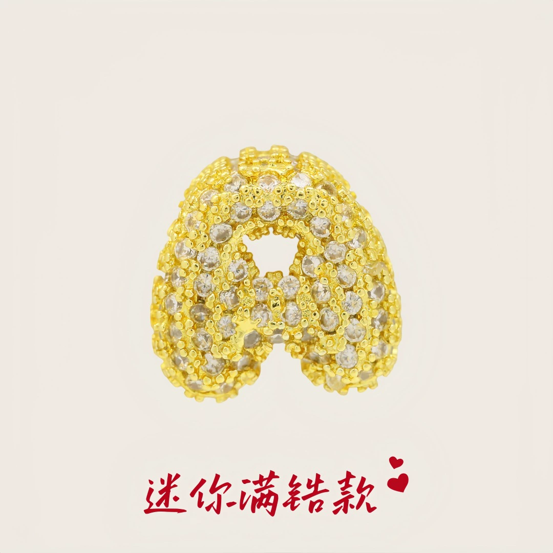 Новое ожерелье с цирконом, микро-встроенный пузырьковый шар, сделай сам, подвеска с английской буквой, браслет, ожерелье, аксессуары