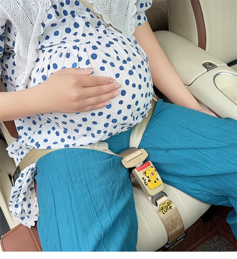 Cartoon Zodiac Safety Belt for Pregnant Women to Prevent Belly Strangulation, Car Co-Pilot Horse Baby Driving and Riding Safety Belt Fixed