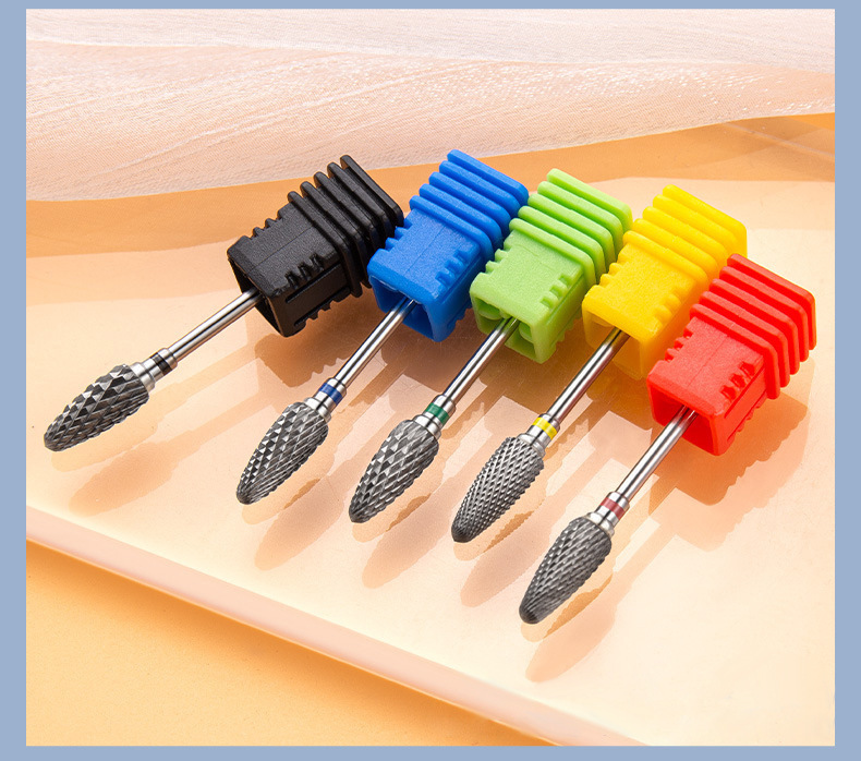 Imported Manicure Tungsten Steel Polishing Head to Remove Nails, Remove Dead Skin, Remove Phototherapy Glue, Crystal Extension Nail Electric Polisher, Universal