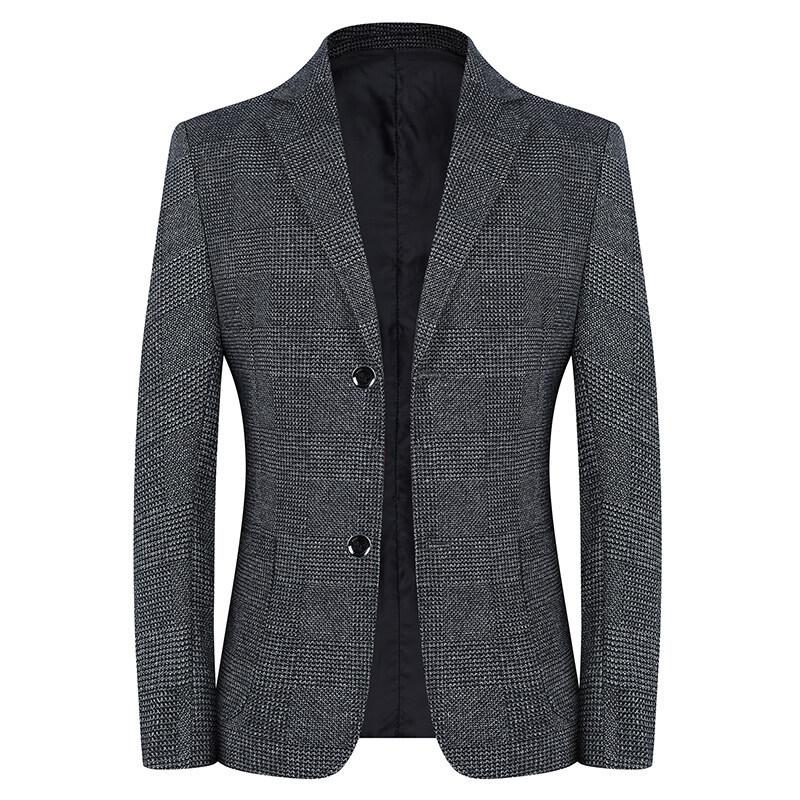 2025 Spring and Autumn Thin Suit Jackets Fashion Trendy Middle-Aged Men's Casual Slim Business Casual Suits for Men