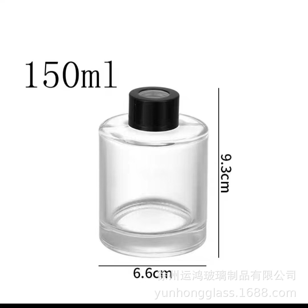 En stock botella de aromaterapia botella vacía taza de cera color botella cilíndrica color de ratán fragancia esmerilada botella vacía botella de perfume sin fuego