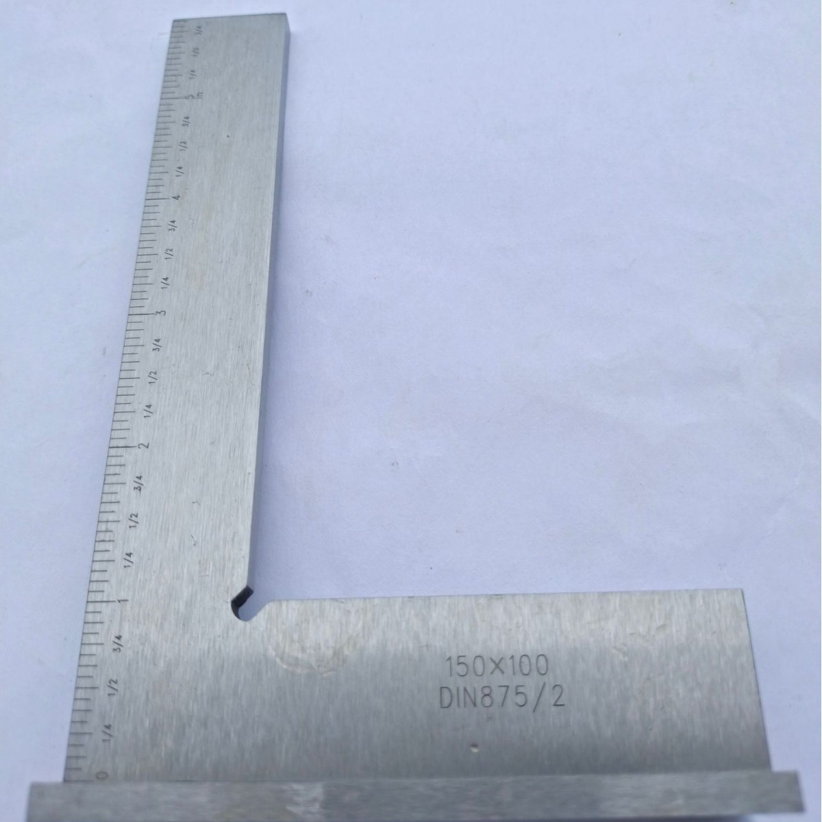 碳钢90度平口带座角尺DIN875/2级 100x70 150x100可带刻线logo