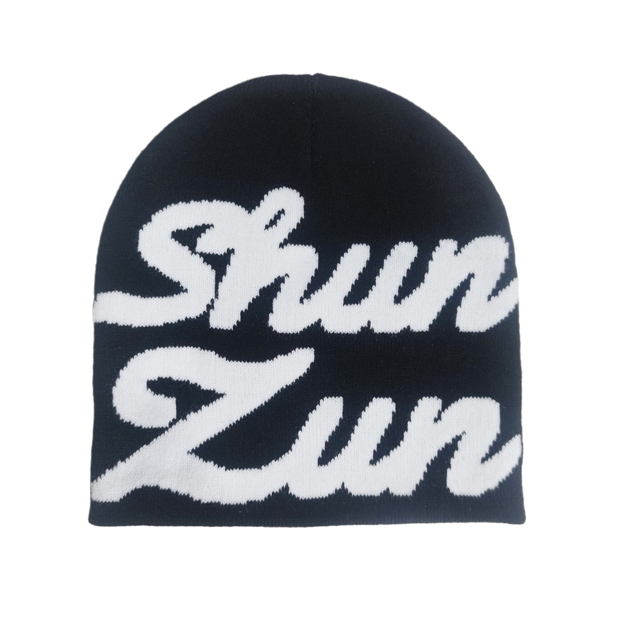 Transfronterizos nuevos sombreros de frijol Mia letra Jacquard sombreros de invierno caliente para hombres y mujeres sombreros de punto fríos