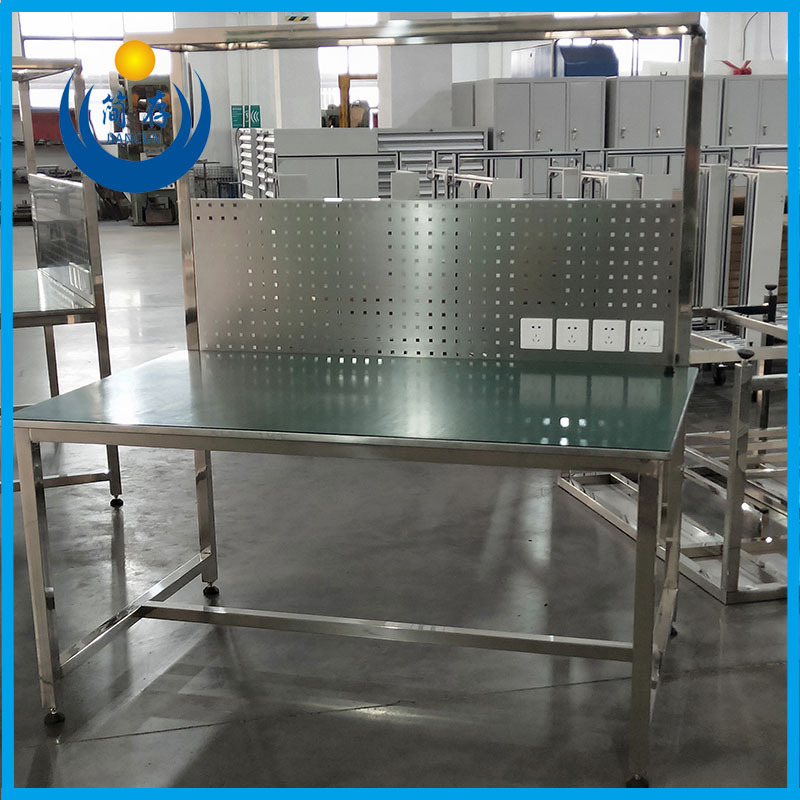 非标生产不锈钢工作台 防静电胶皮贴面不锈钢桌面 无尘车间操作台