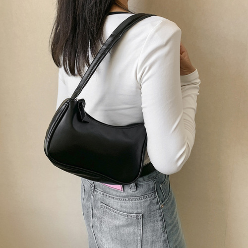 Casual commuting armpit bag, niche trend handbag,  autumn new bag, women's fashionable simple shoulder bag