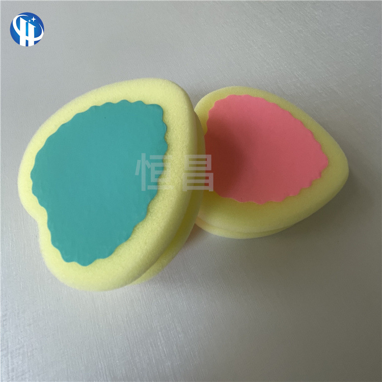 跨境热销心形脱毛海绵美肤去毛神器身体清洁不伤肤无痛脱毛海绵擦