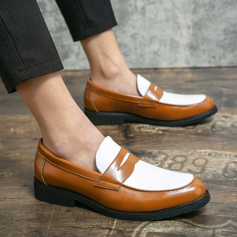 Low trend shoes for leather shoes, loafers, trend of season, plus size