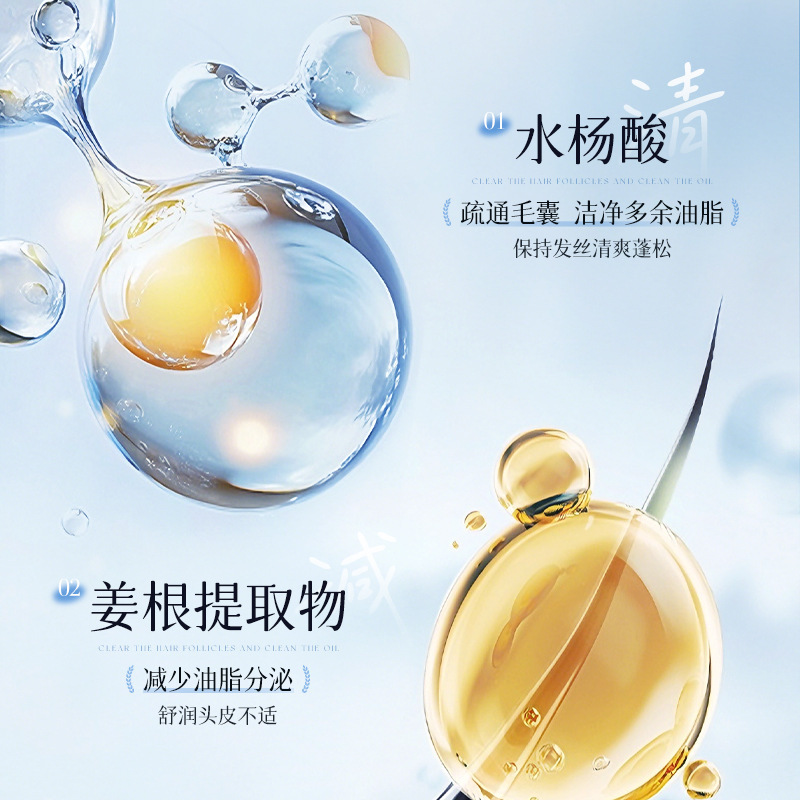 Luxury multi-efecto control de aceite champú esponjoso gran capacidad perfumado duradero suave anti-caspa antiprurito fabricante de lavado doméstico image 5